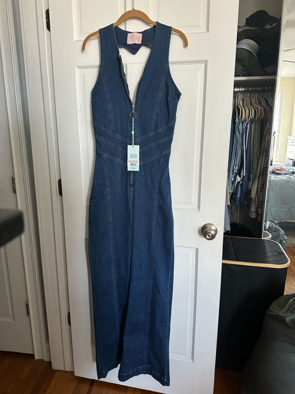 REVICE Dark Blue Denim Jumpsuit